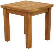 Brown Teak Traditional Outdoor Accent Table