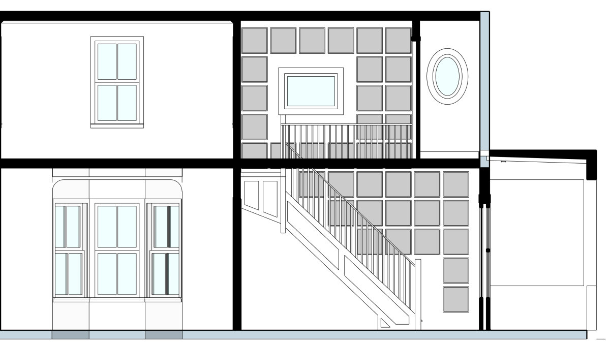 stairwell art layout 1