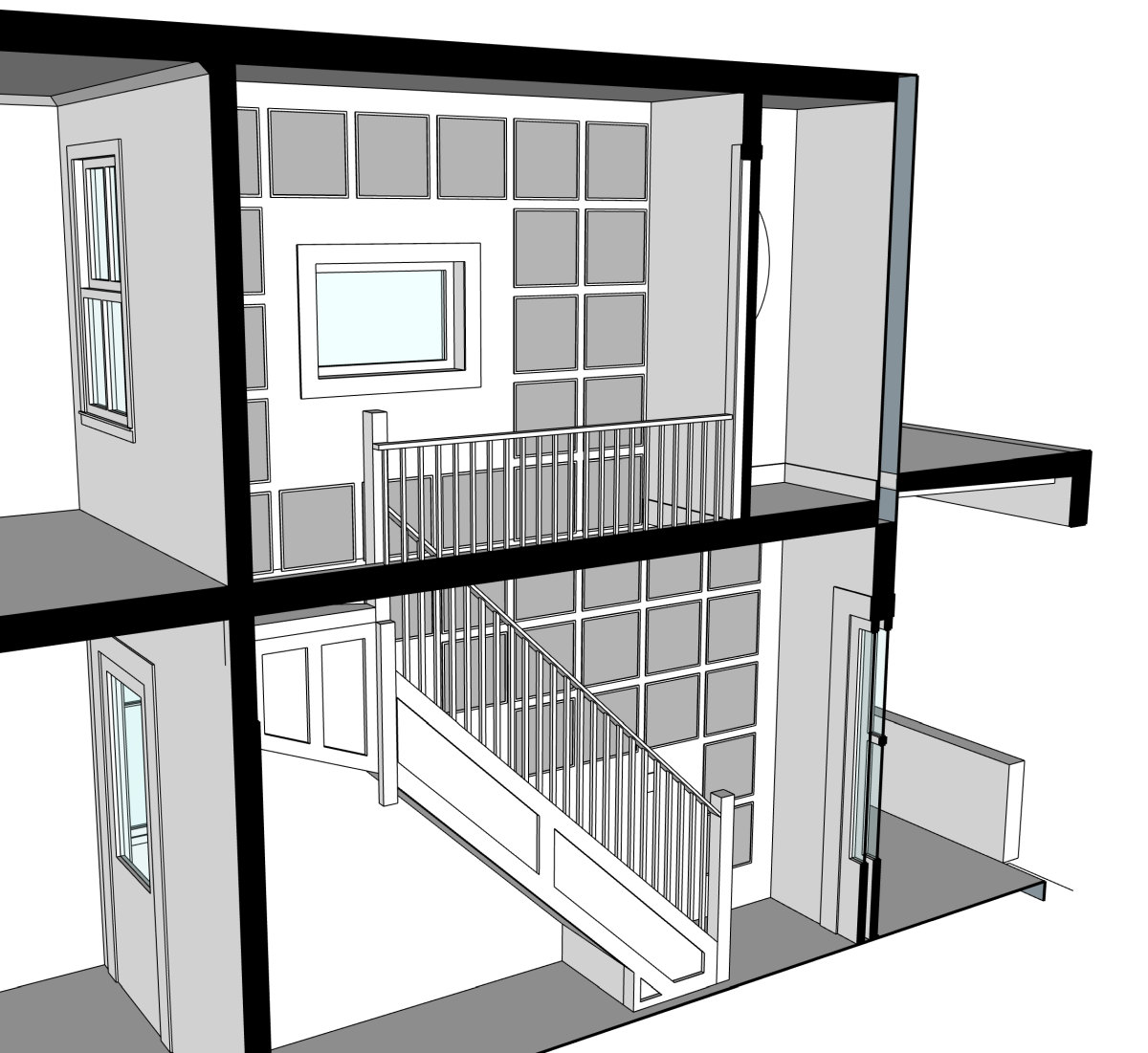 stairwell art layout 2