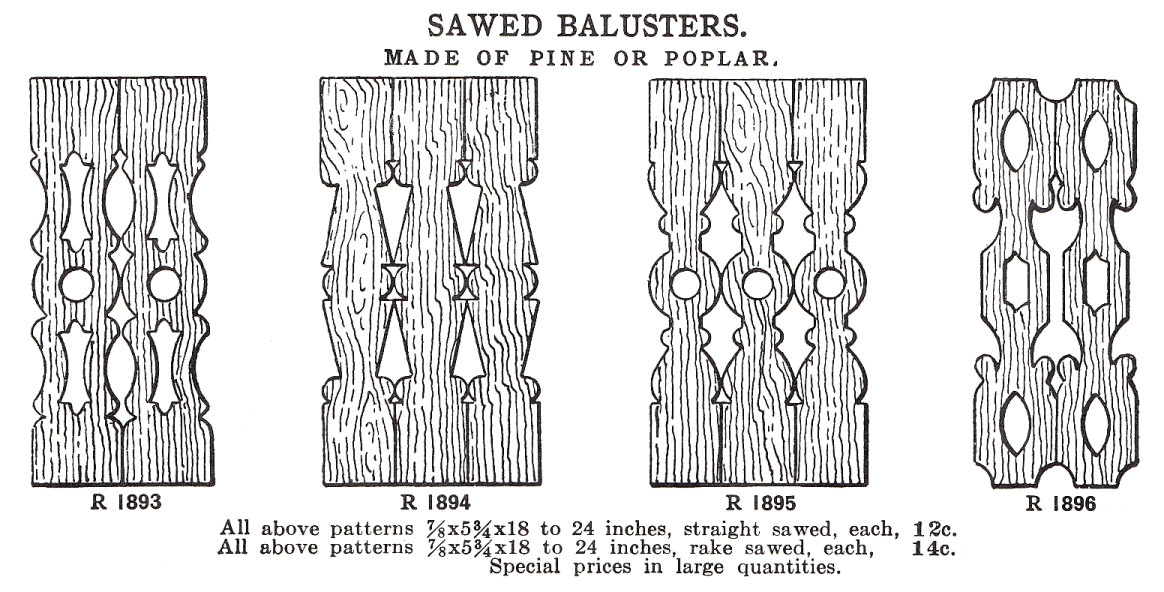 sawed balusters Roberts 1903 p229